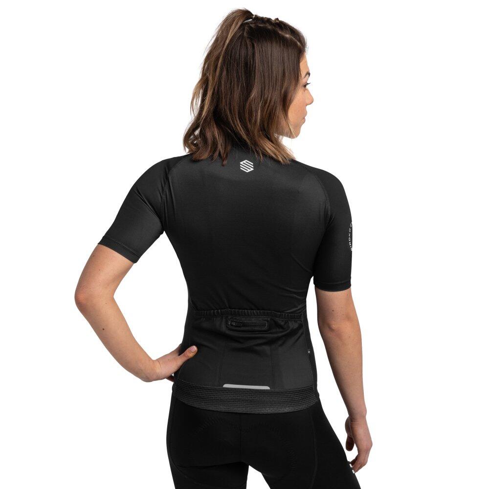Damen Radsport kurzärmeliges radtrikot für M2 New Moon Schwarz 2/7