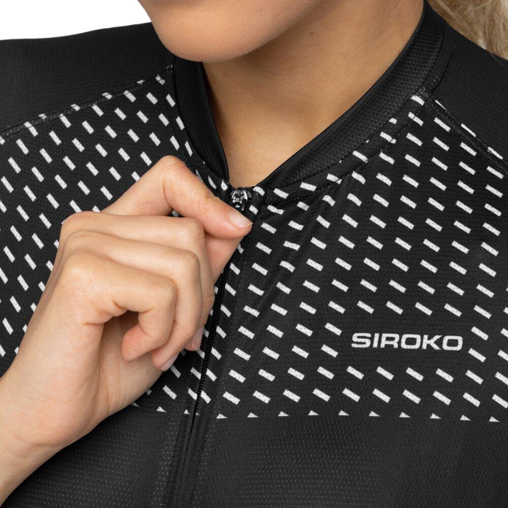 Maglia da ciclismo ultraleggera da donna M3 Milano Nero 4/7