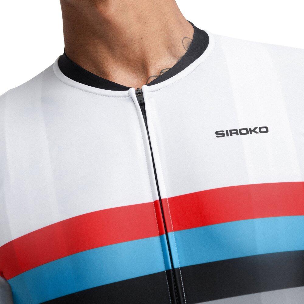 Herren Radsport kurzärmeliges radtrikot für M2 Westfalia Weiß 4/7