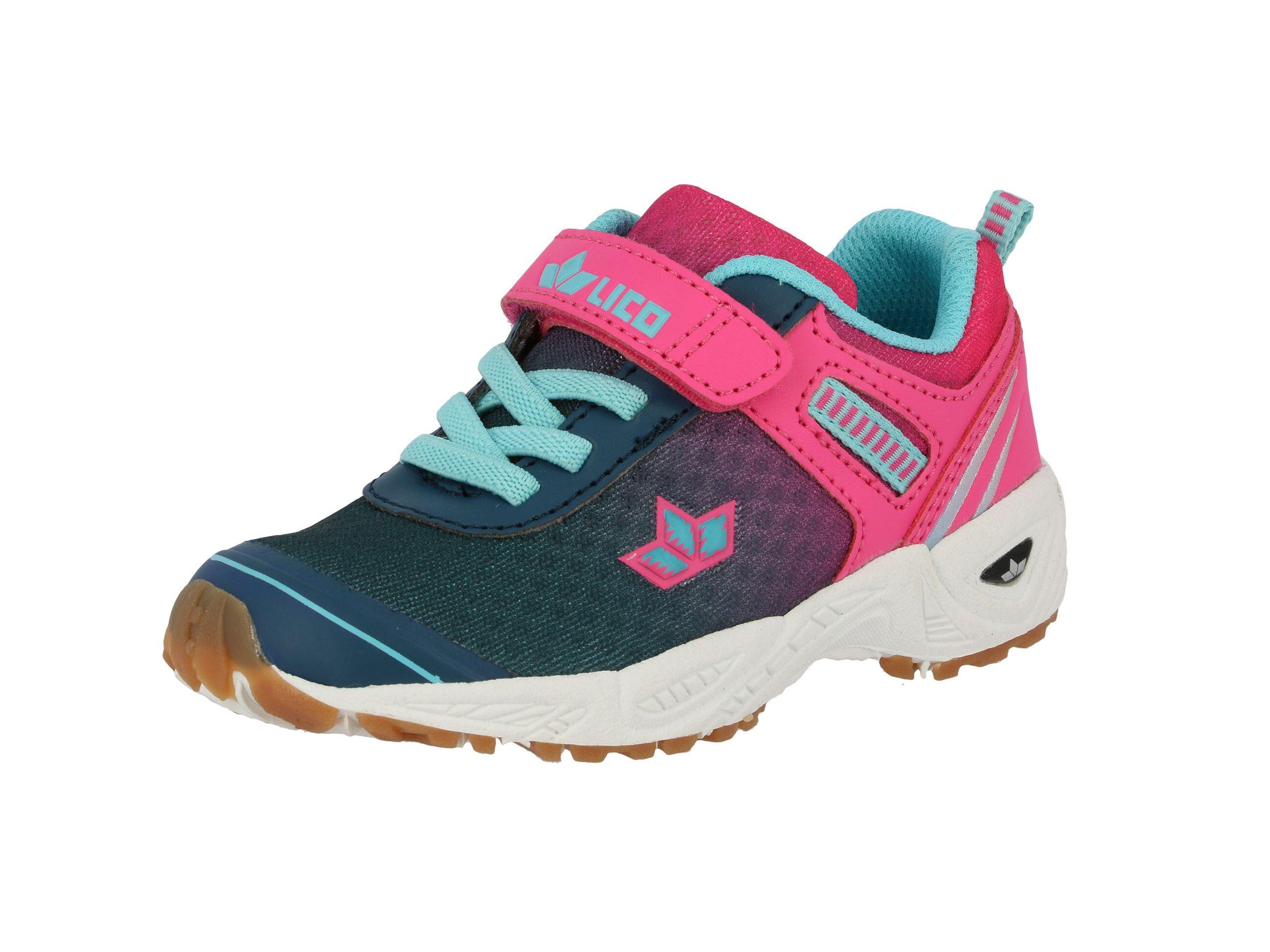 LICO LICO Barney VS Training Shoe for Girls Blue Nylon Velcro