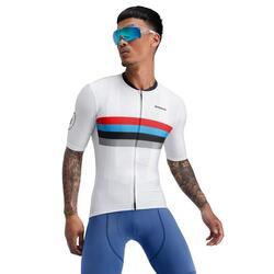 Maillot vélo manches courtes homme Cyclisme M2 Westfalia Blanc