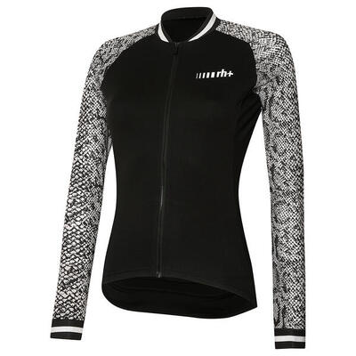 Rh+ rh+ fashion lab long sleeve w jersey fietsshirt zwart/python xl