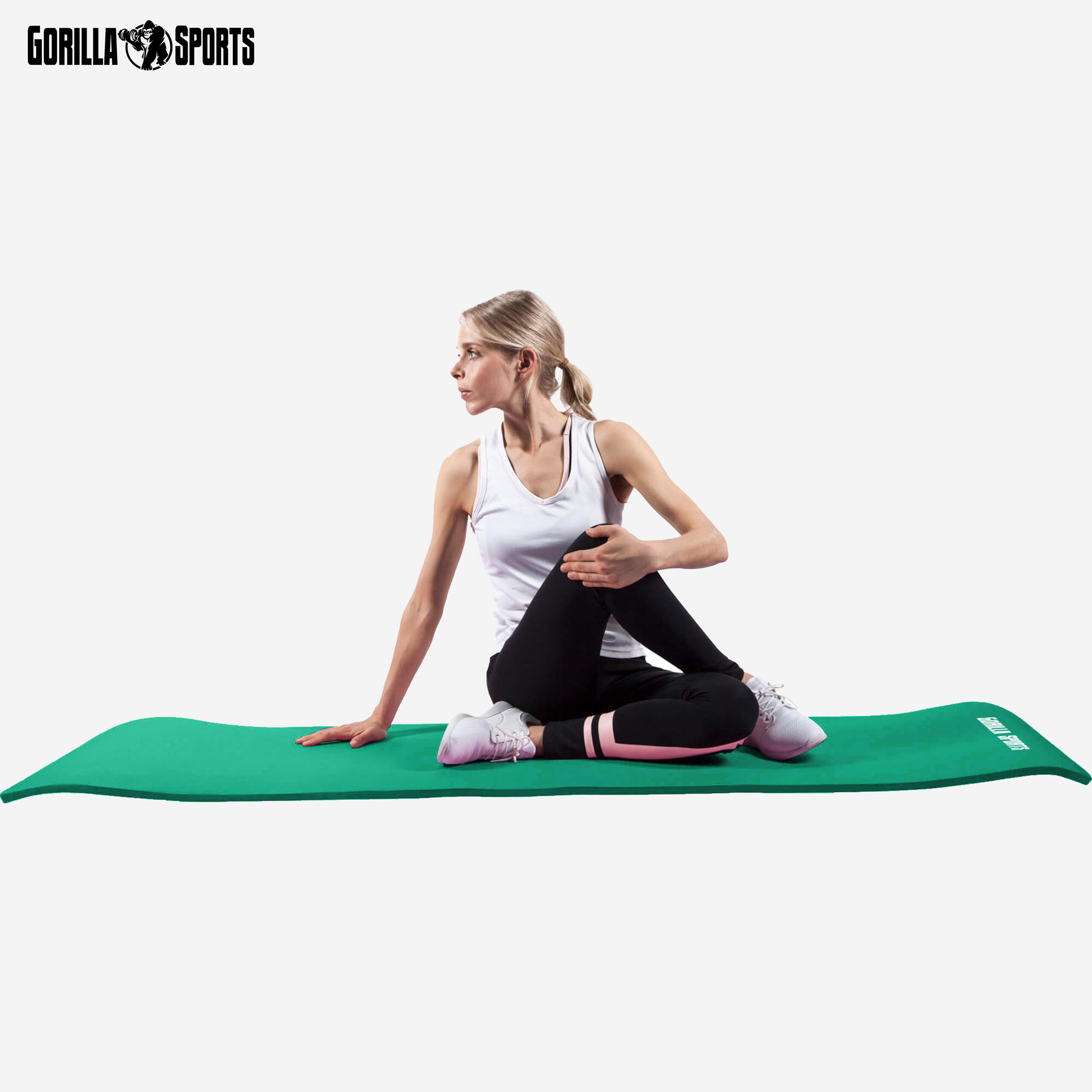 Yogamatte - 190x100x1,5 cm, mit Tragegurt, Gymnastikmatte, Fitnessmatte 6/7