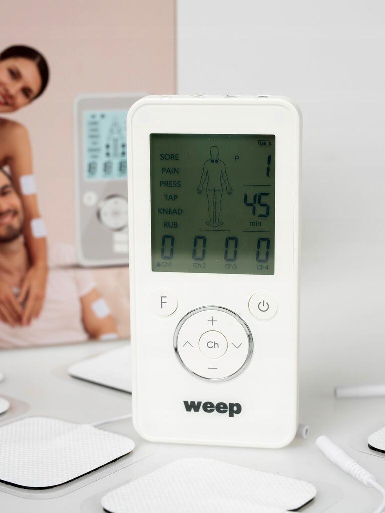 Masażer elektrostymulator mięśni i nerwów WEEP masaż TENS EMS aż 8 ELEKTROD 5/9