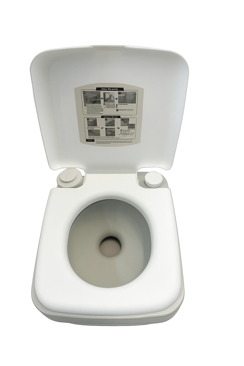 Toaleta turystyczna przenośna kempingowa Weep mobilne WC na działkę pod namiot 5/7