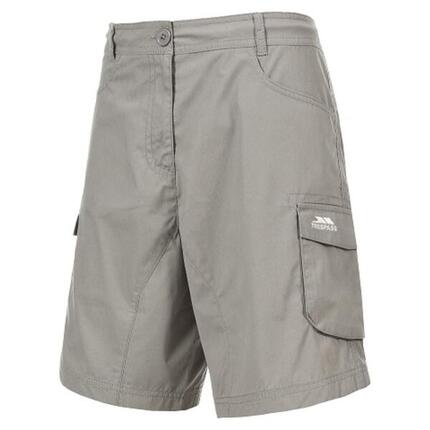 Short Trespass NOVA femme mi-long gris popeline UV40+ DWR