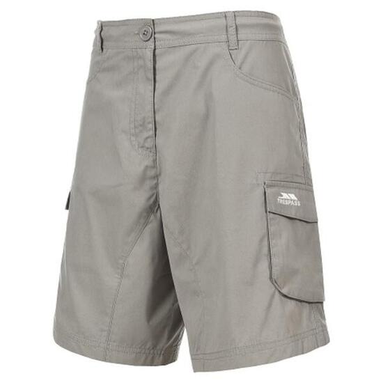 Short Trespass NOVA femme mi-long gris popeline UV40+ DWR