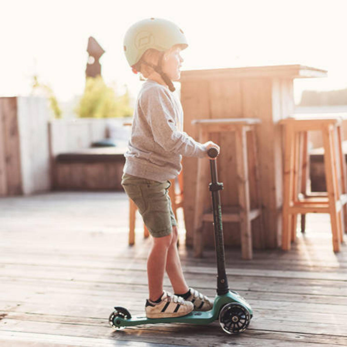 Scooter Mini Scooter  Highwaykick 3 LED  Forest 5/7