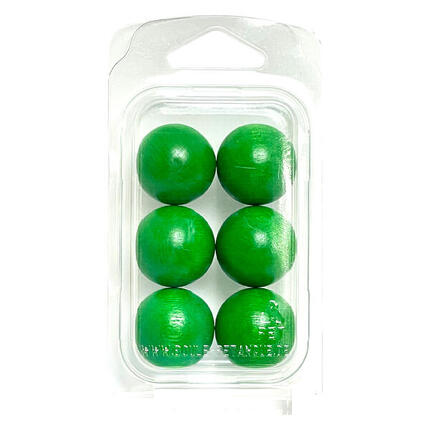 Zielkugeln Boule Pétanque 6 Stück - Buche - Farbe Gold- im Blister