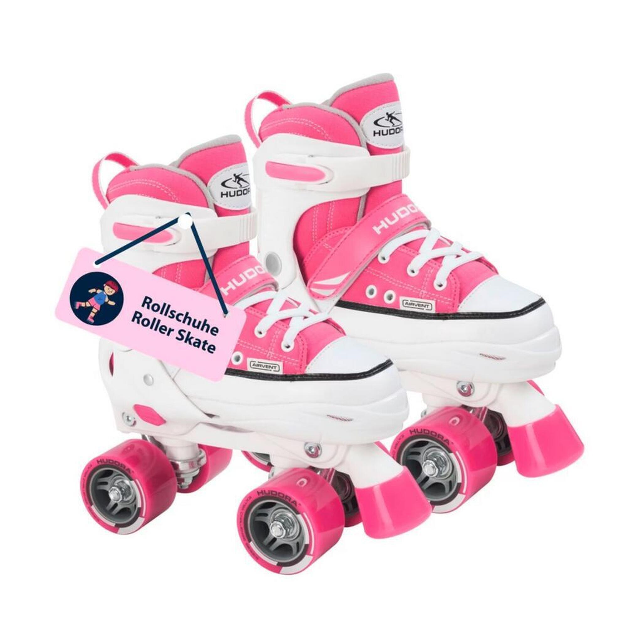Rollers Enfants Réglables 4 Tailles (30-41) - Garçon/Fille, Roulements ABEC-7, Chaussure Respirante - Sécurité Fermeture Rapide, Sangle, Lacets