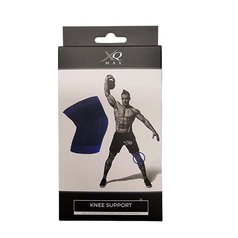 Genunchieră elastică XQ Max, albastră, pentru sportivi, 24x13cm