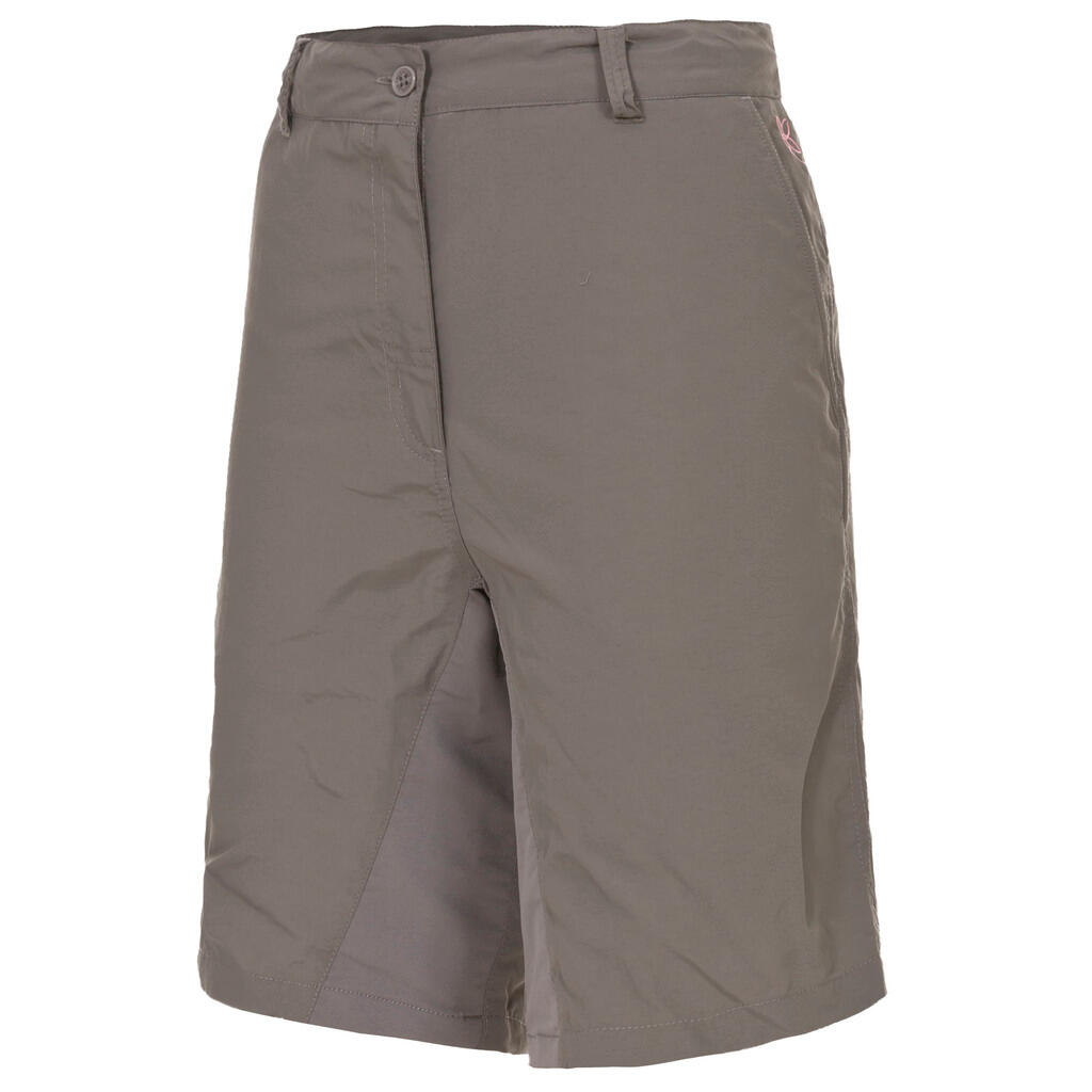 Short Trespass HASHTAG femme mi‑long GRAU en polyamide 3/5