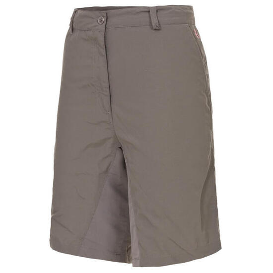 Short Trespass HASHTAG femme mi‑long GRAU en polyamide