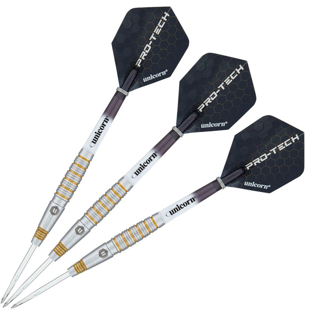 Unicorn Pro-Tech Style 2 Steel Tip Dart Set - 90% Tungsten 25G 5/7