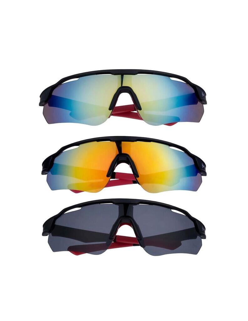 Gafas de sol ciclismo adulto lentes reflectantes diseño envolvente Dunlop 6/7