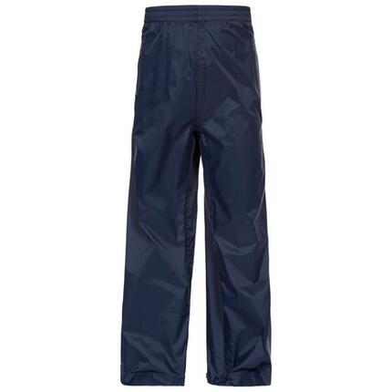 Pantalon enfant Trespass Qikpac imperméable bleu marine