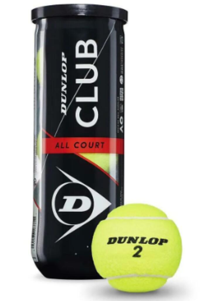 Tube de 3 balles de tennis Dunlop Club 5/7