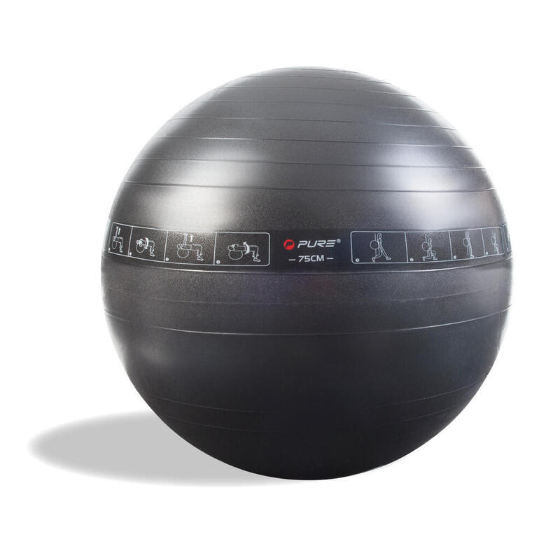 Minge Medicinală 75 cm Anti-Burst Negru