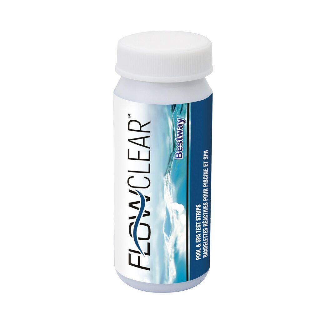 Kit d'entretien piscine natation - 50 Bandelettes Test 3 en 1 blanc 4/6