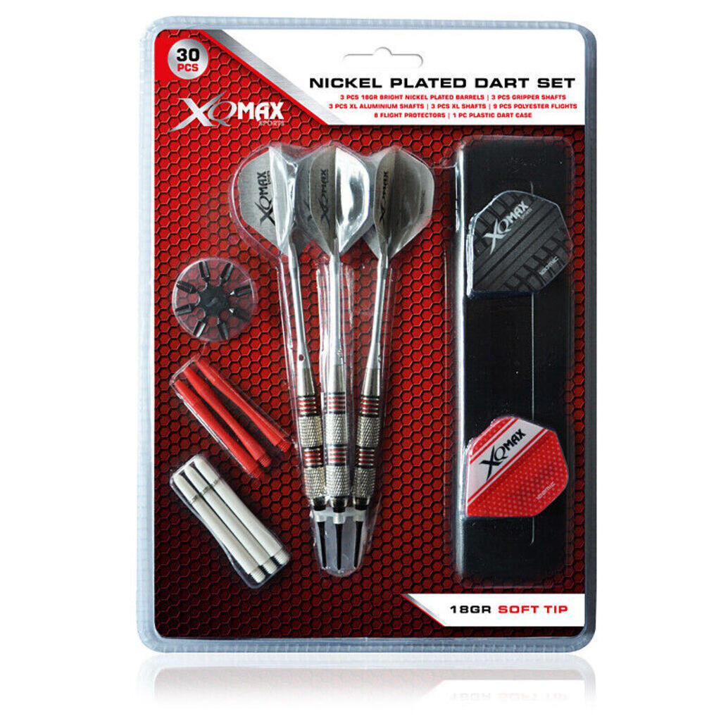 Fléchettes XQ Max 18 g pointe souple canon nickelé - set 30 pcs gris 7/7