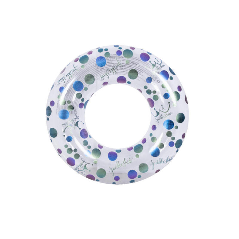 Colac de inot cu sclipici imprimat JILONG PRINTED GLITTER,90 cm, Utilizator 50Kg