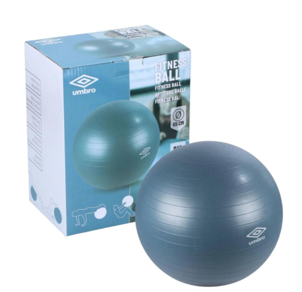 Piłka fitness 65 cm niebieska Umbro 5/7