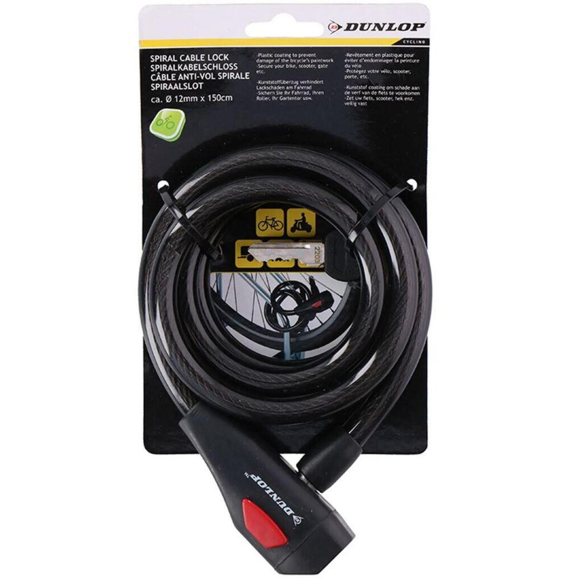 Cablu Antifurt Bicic. 150Cm Cu Cheie Negru