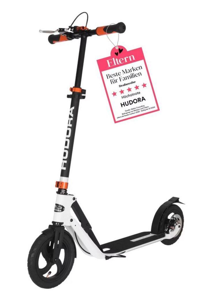 Trottinette HUDORA BigWheel Air 230 orange pliable, pneus gonflables 6/7