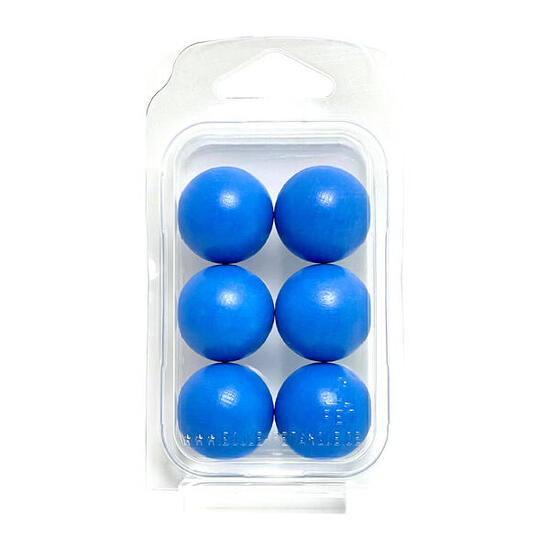 Zielkugeln Boule Pétanque 6 Stück - Buche - Farbe Gold- im Blister