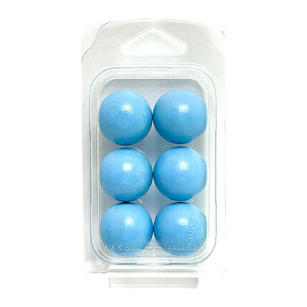 Zielkugeln Boule Pétanque 6 Stück - Buche - Farbe Gold- im Blister