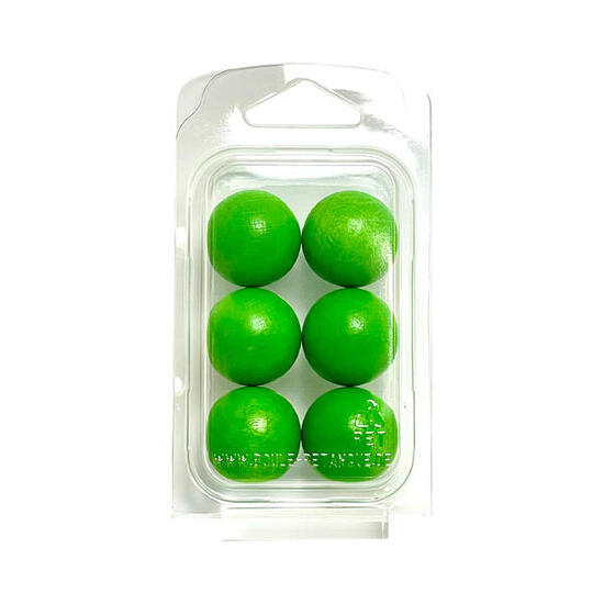 Zielkugeln Boule Pétanque 6 Stück - Buche - Farbe Gold- im Blister