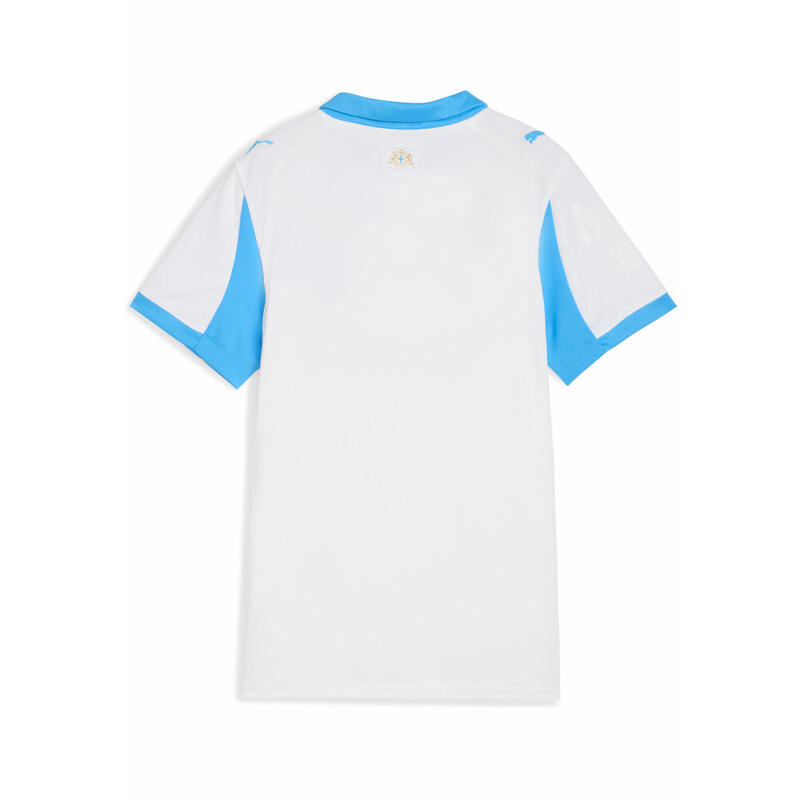 Damska koszulka domowa Olympique Marsylia 25/26 PUMA White Bleu Azur Blue
