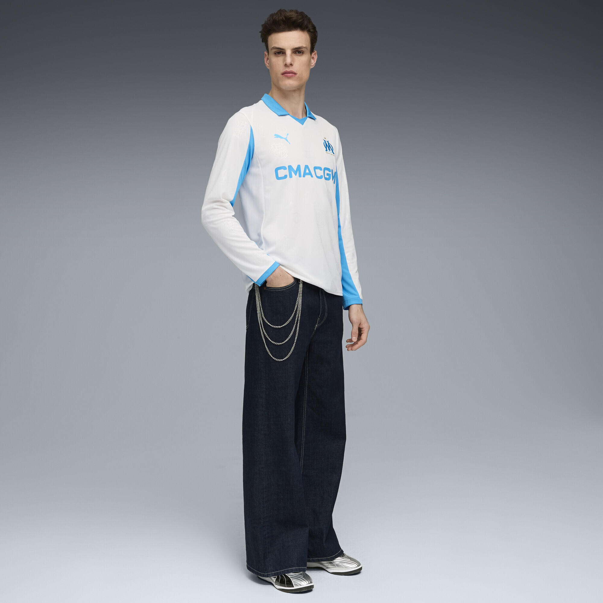 Maglia gara Home a maniche lunghe Olympique de Marseille 25/26 da uomo PUMA 4/7