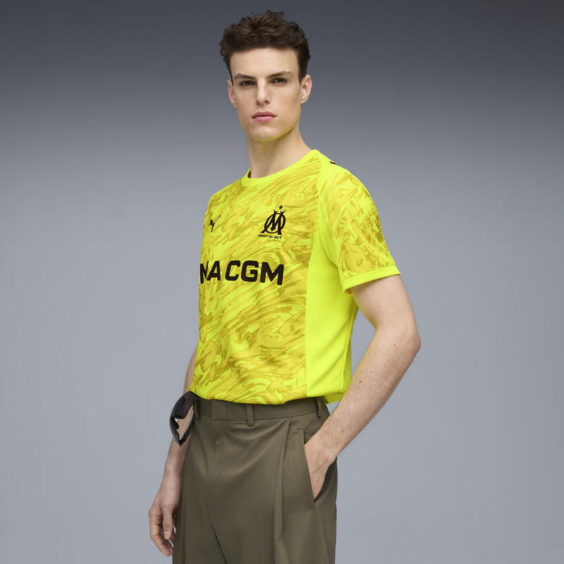 Męska koszulka bramkarska Olympique Marsylia 25/26 PUMA Yellow Alert Black
