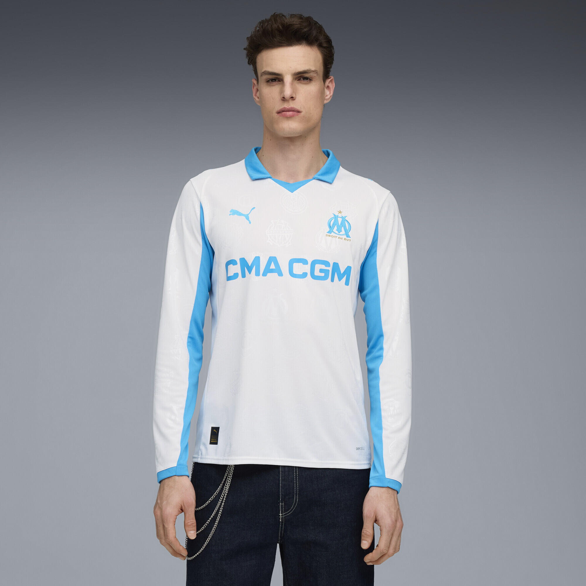 Maglia gara Home a maniche lunghe Olympique de Marseille 25/26 da uomo PUMA 2/7