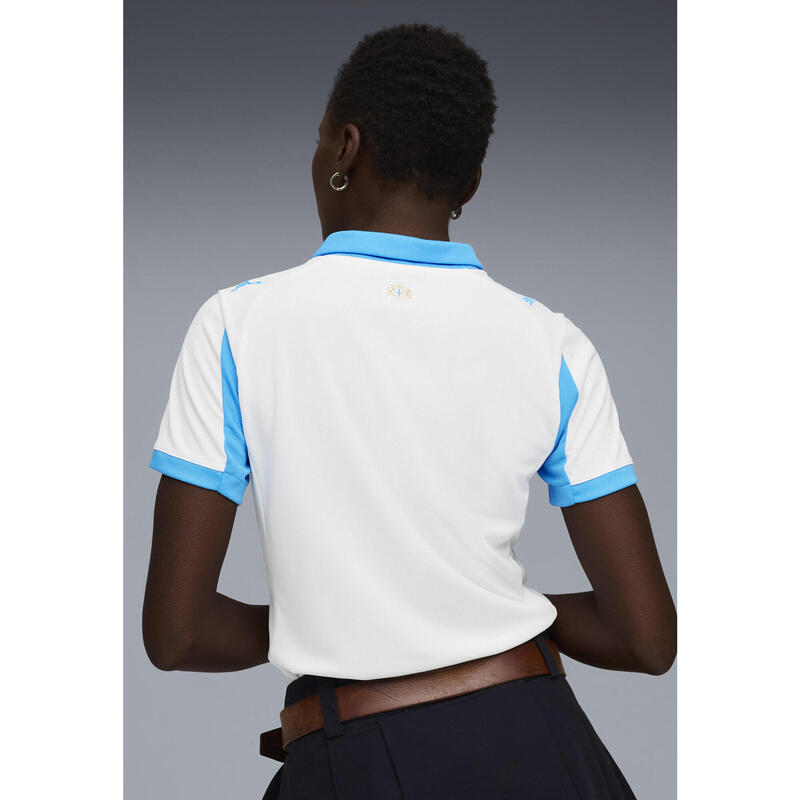 Damska koszulka domowa Olympique Marsylia 25/26 PUMA White Bleu Azur Blue