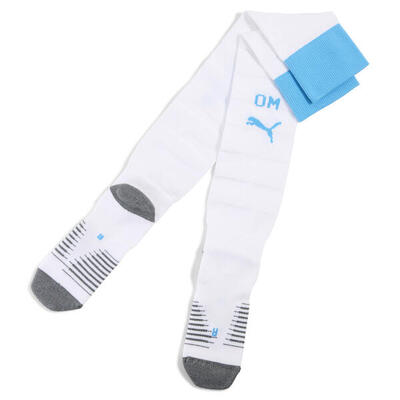 Calzettoni Olympique de Marseille 25/26 da uomo PUMA White Bleu Azur Blue