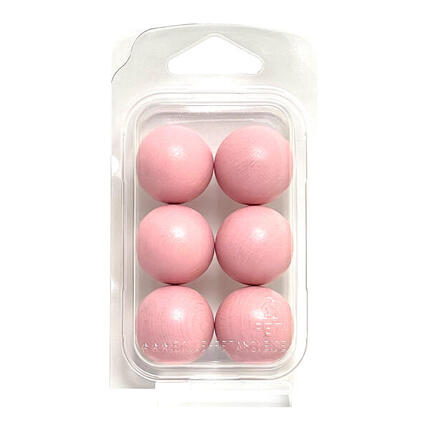 Zielkugeln Boule Pétanque 6 Stück - Buche - Farbe Gold- im Blister