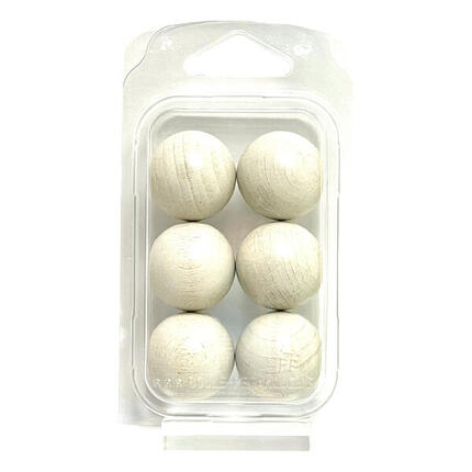 Zielkugeln Boule Pétanque 6 Stück - Buche - Farbe Gold- im Blister
