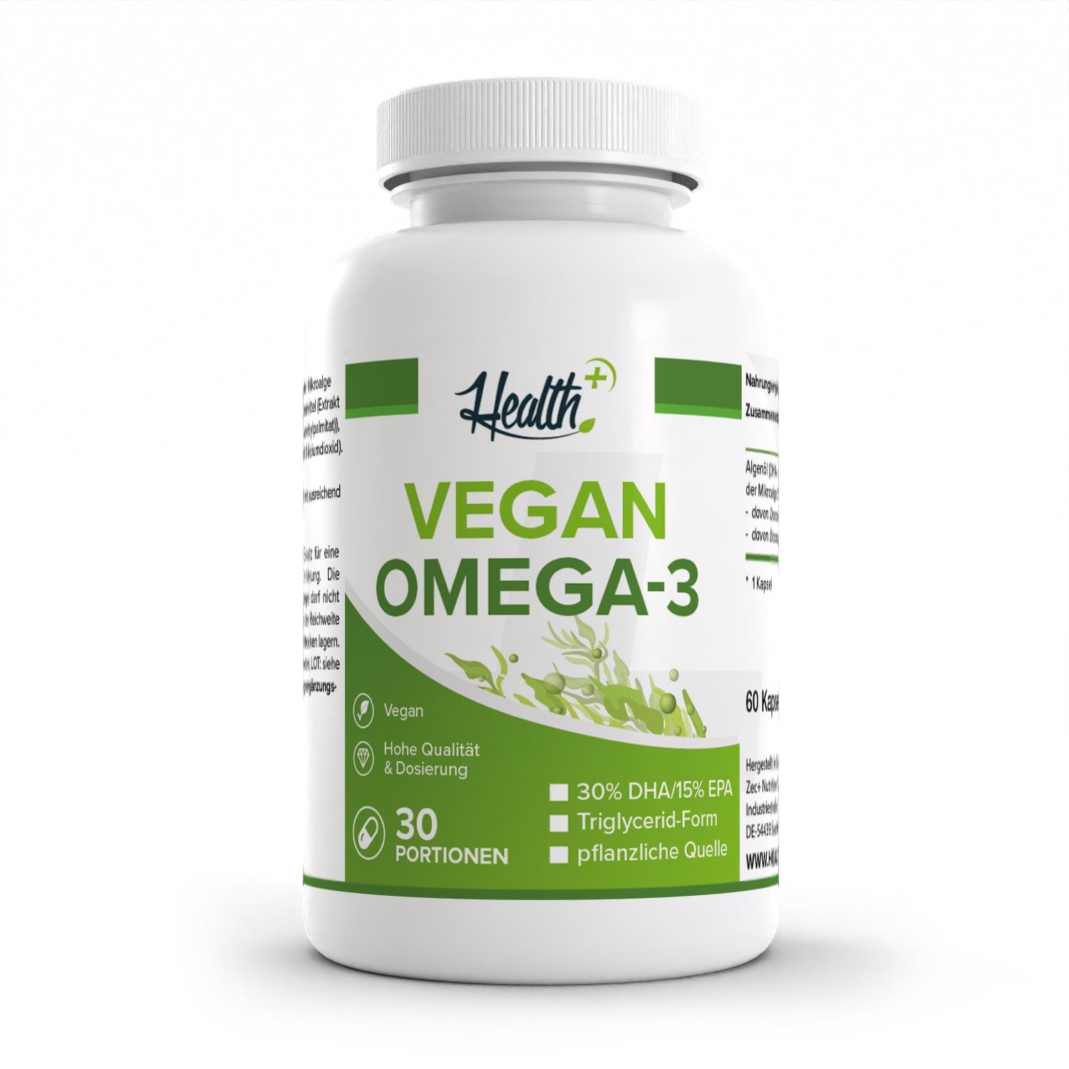 ZEC+ NUTRITION Zec+ Health+ Vegan Omega-3 (60) Unflavoured - Vitamine, minerali e salute