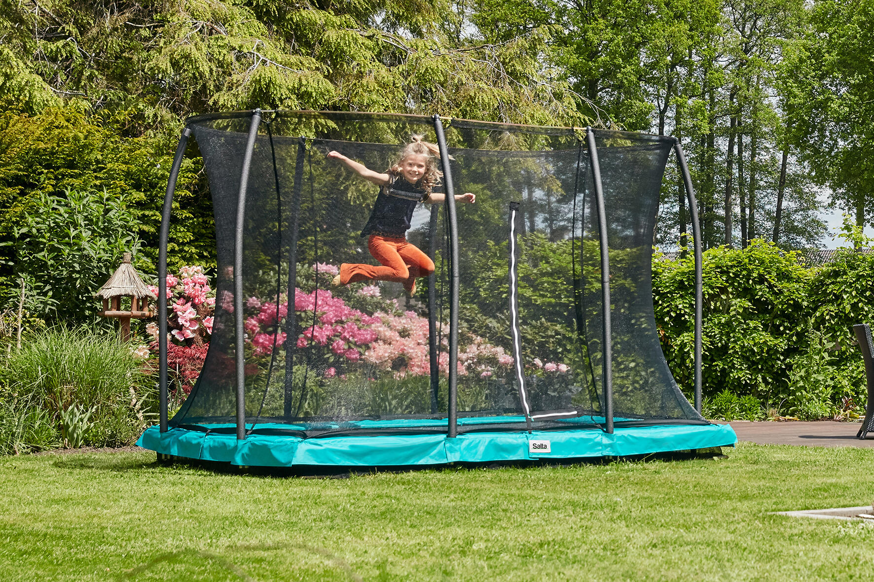 Trampoline - Sol Comfort Edition - 305 x 214cm - Rectangulaire Vert 7/8