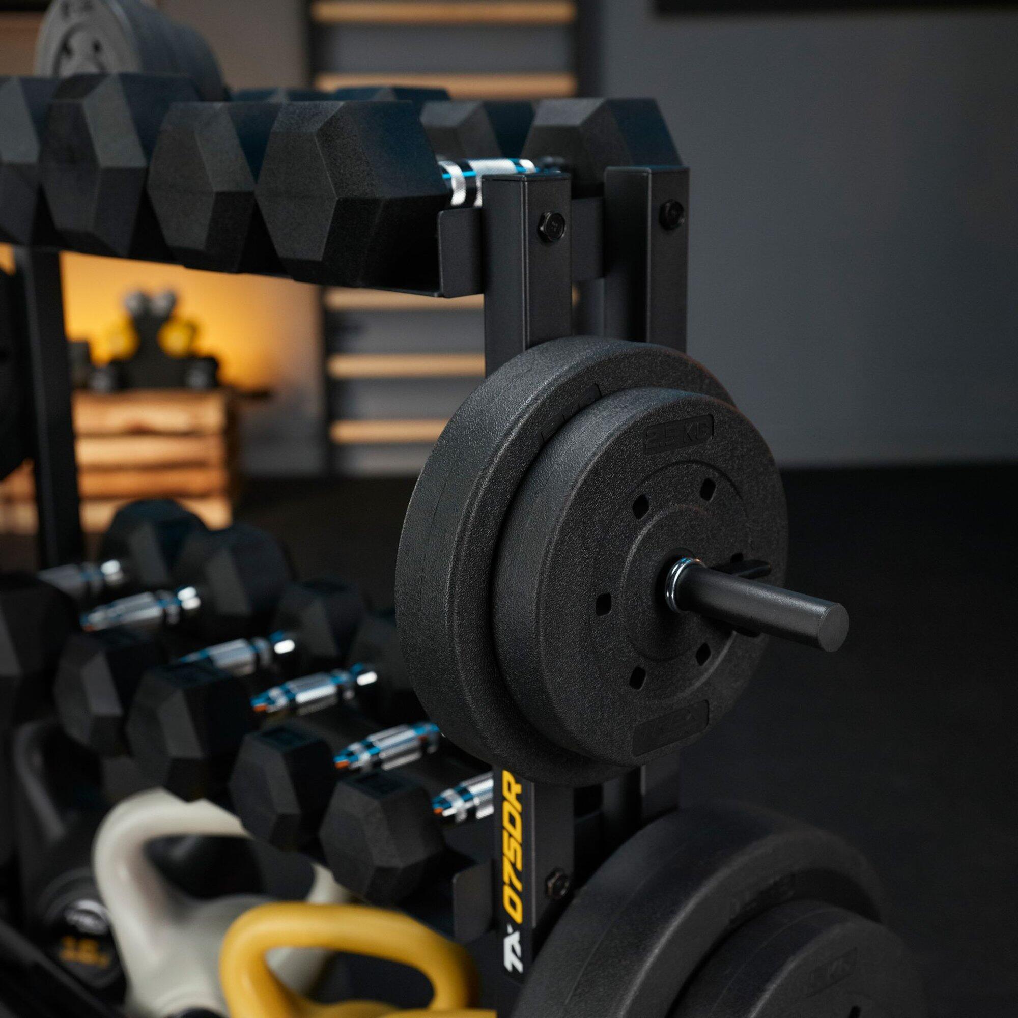 Soporte para mancuernas discos y barras Trex Sport TX-075DR 690 kg 7/7