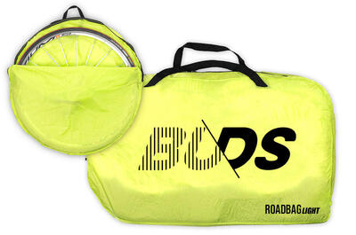 ROADBAG LIGHT – sacca bici da corsa senza rimuovere la ruota – gialla