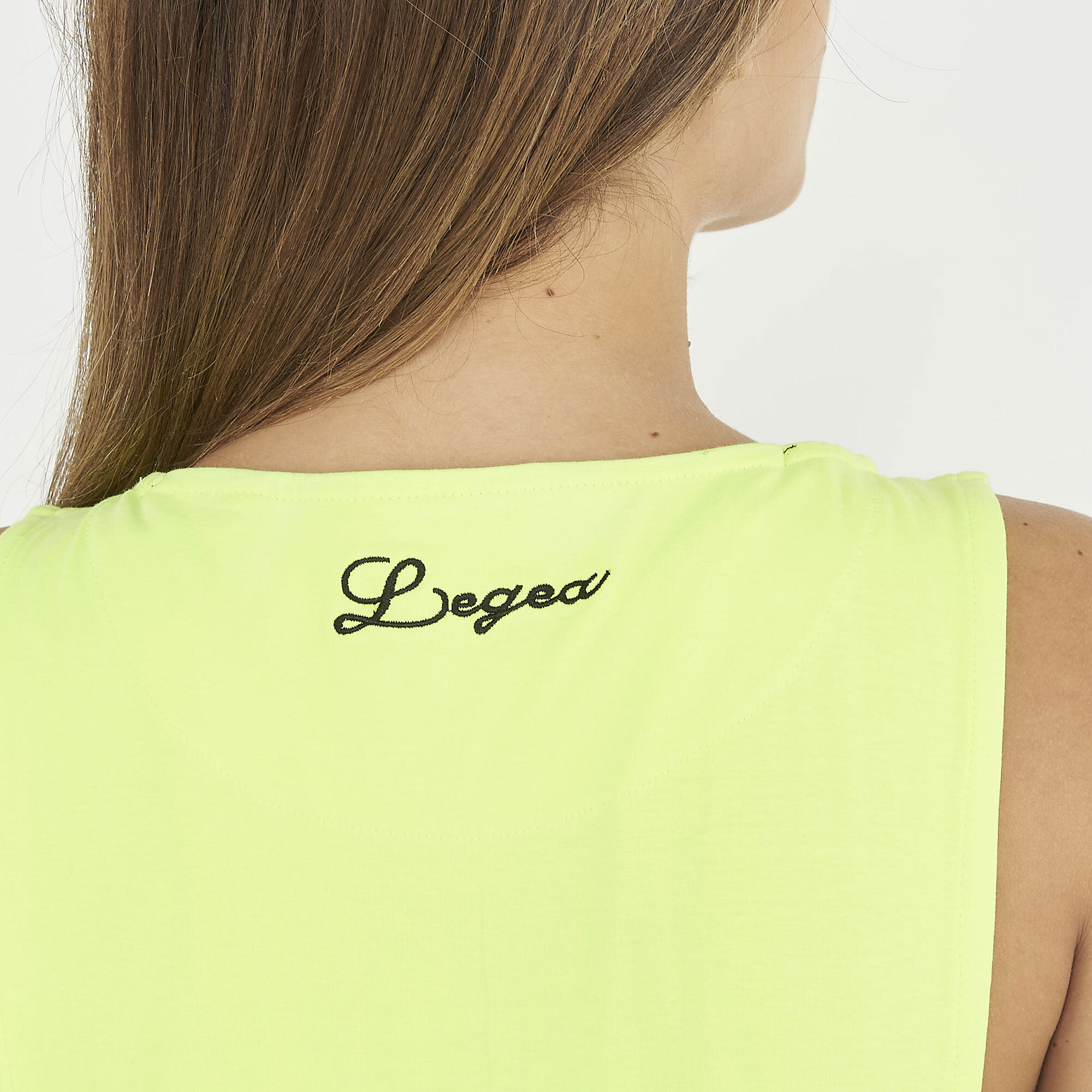 Canotta Sportiva Da Donna In Microfibra – Colori Fluo Verde, Arancione, Fucsia, Giallo, Traspirante E Senza Cuciture, Perfetta Per Palestra E Running - 5