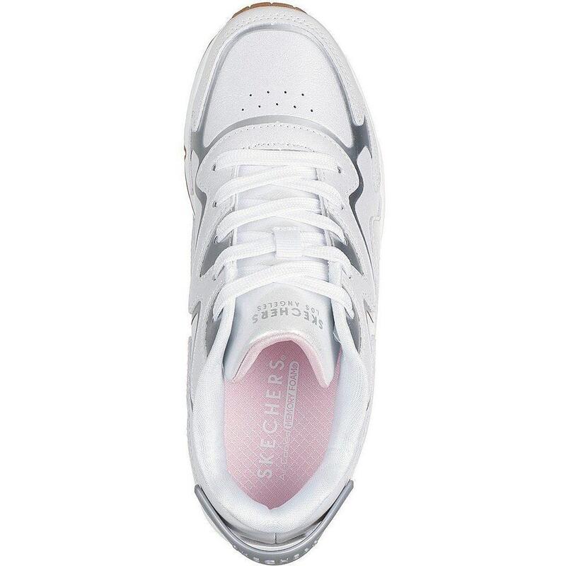 Pantofi sport copii Skechers Uno Gen1-wavy Shimmer, Alb