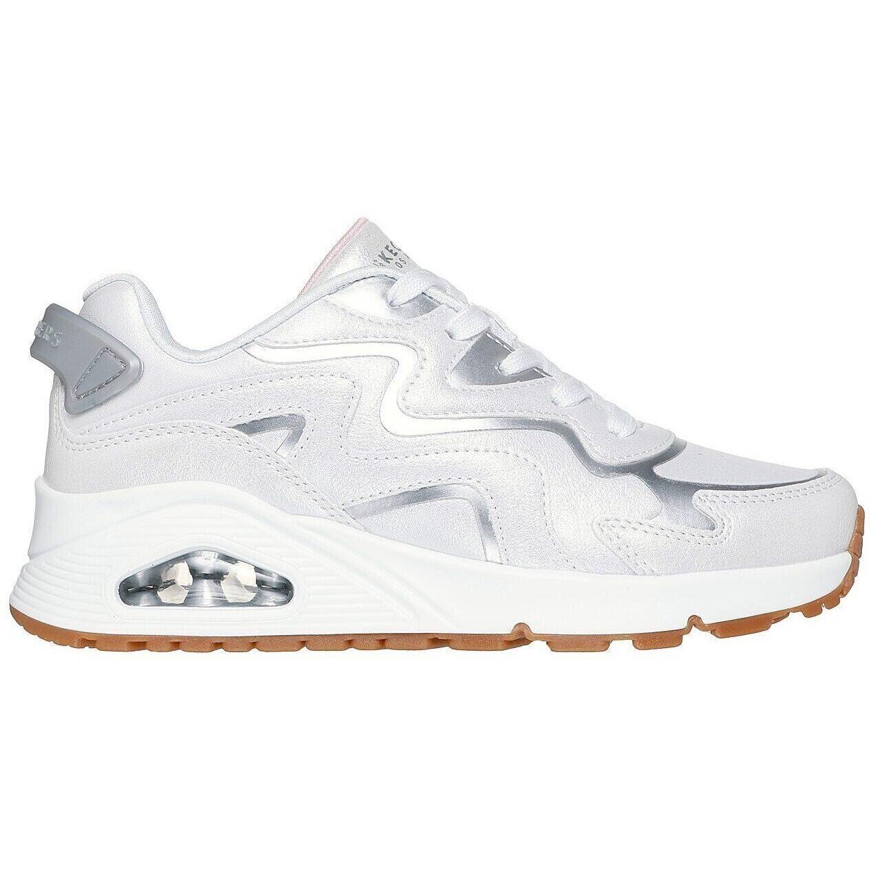 Zapatillas Skechers Uno Gen1-wavy Shimmer, Blanco, Niños 3/5