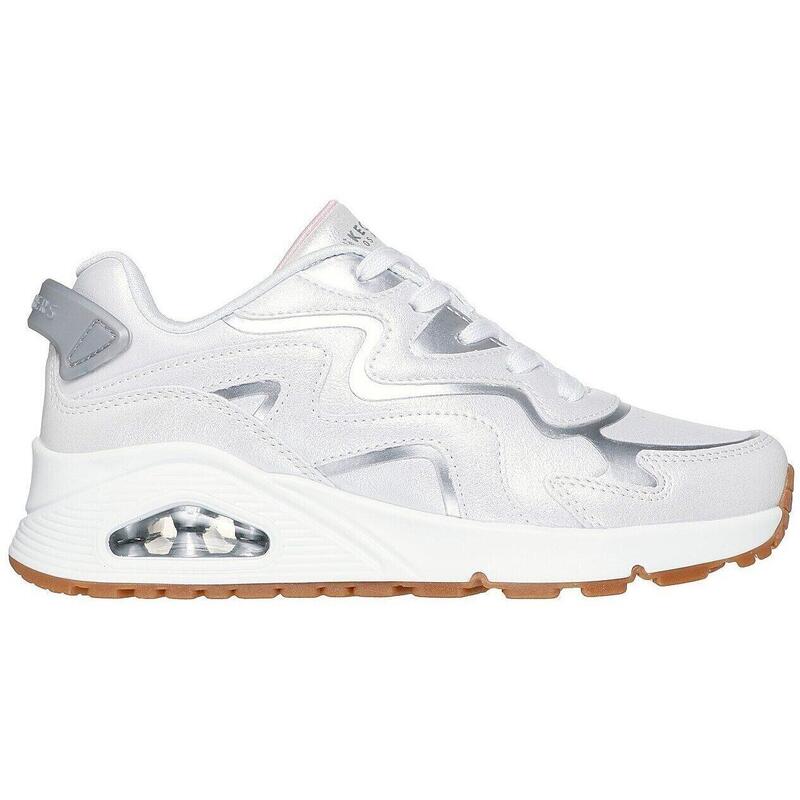 Pantofi sport copii Skechers Uno Gen1-wavy Shimmer, Alb