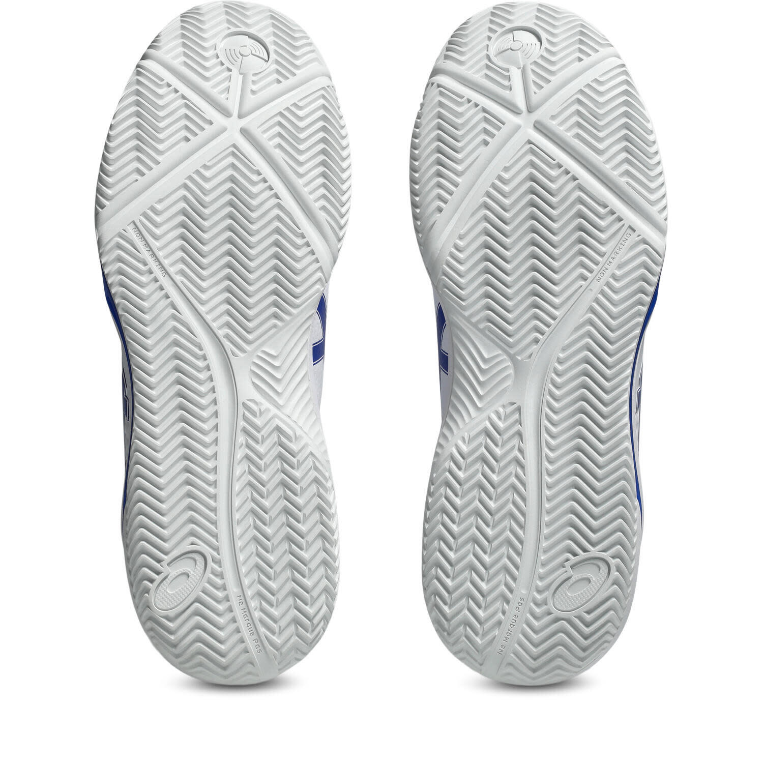 Tennis Padelschuhe Herren - ASICS Gel Dedicate 8  PADEL - White/Dark Cobalt 5/7