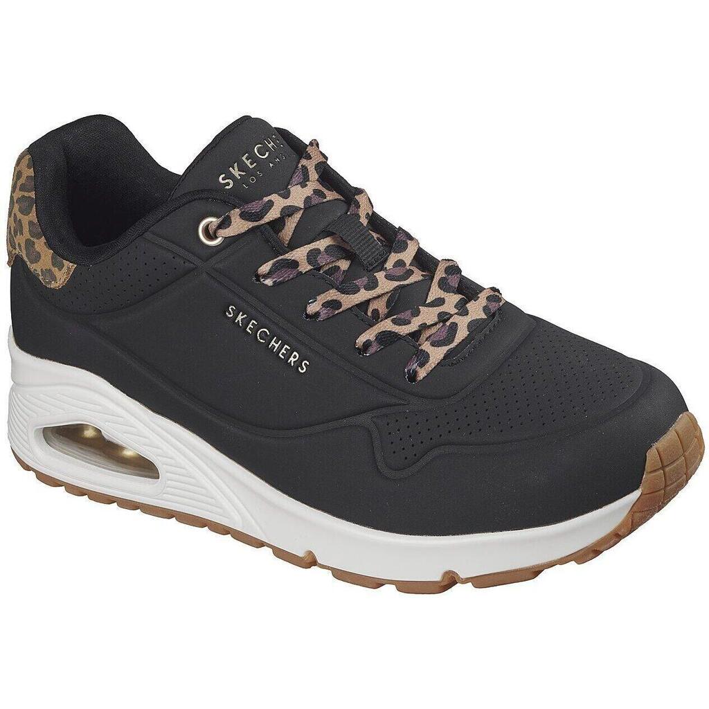 Baskets Femme Baskets Skechers UNO-JUNGLE NITE Noir Skechers