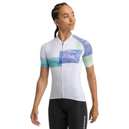 Maillot vélo ultraléger femme Cyclisme M3 Eclat Blanc